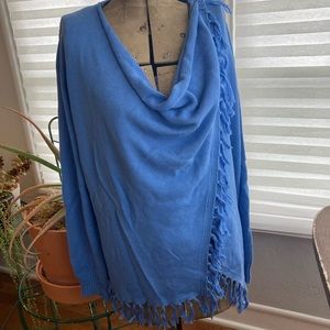 C Wonder Wrap Cardigan with Fringe